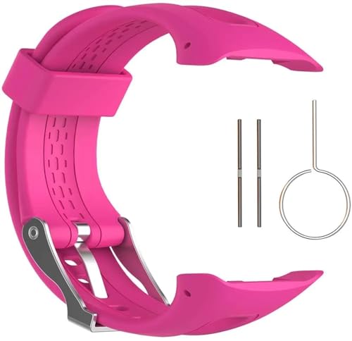 HASMI Kompatibel for Garmin Forerunner 10 15 GPS-Sportuhr, weiches Silikon, kleines großes Armband, Forerunner 10 15 (Color : Rose red, Size : L size) von HASMI