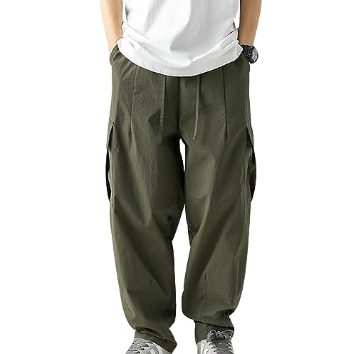 Cargo Hosen Männer Hose Herren Cargo Jogginghose Herren Cargohose Freizeithose Herren Lang Cargo Hose Herr Cargo Jogger Herren Hose Mens Cargo Pants Men Combat Hosen Cargo Herren Cargohosen Grün von HAXNOHEY