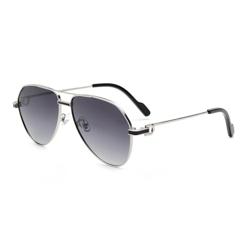 HAZARA Legierung Frauen Sonnenbrillen for Männer Persönlichkeit Mode Sommer Mädchen for Sonnenbrille A (Farbe : 4) von HAZARA