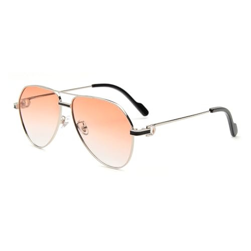 HAZARA Legierung Frauen Sonnenbrillen for Männer Persönlichkeit Mode Sommer Mädchen for Sonnenbrille A (Farbe : 5) von HAZARA