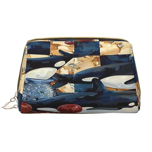 HCVXBSA Make-up-Tasche für Damen, Kulturbeutel, Showe-Pinsel, Hautpflege, Reise-Organizer, Geldbörse, großes Make-up, Geldbörse, Zubehör, Wale, Tischdecke, Weiss/opulenter Garten, Einheitsgröße HCVXBSA Make-up-Tasche für Damen, Kulturbeutel, Showe-Pinsel, Hautpflege, Reise-Organizer, Geldbörse, großes Make-up, Geldbörse, Zubehör, Wale, Tischdecke, Weiss/opulenter Garten, Einheitsgröße von HCVXBSA