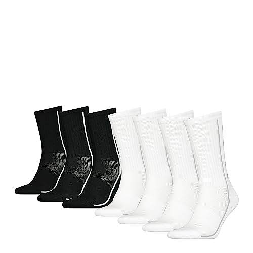 HEAD Herren Damen Performance Crew Strümpfe Sport Socken 7P, White/Black 43-46 von HEAD