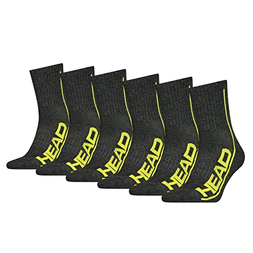 HEAD Herren Performance Short Crew 6p Ecom, Dark grey / Lime, 43 HEAD Herren Performance Short Crew 6p Ecom, Dark grey / Lime, 43 von HEAD