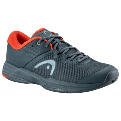 HEAD Herren Revolt Evo 2.0 Men Tennisschuhe, Dunkelgrau/Orange, 45 EU von HEAD