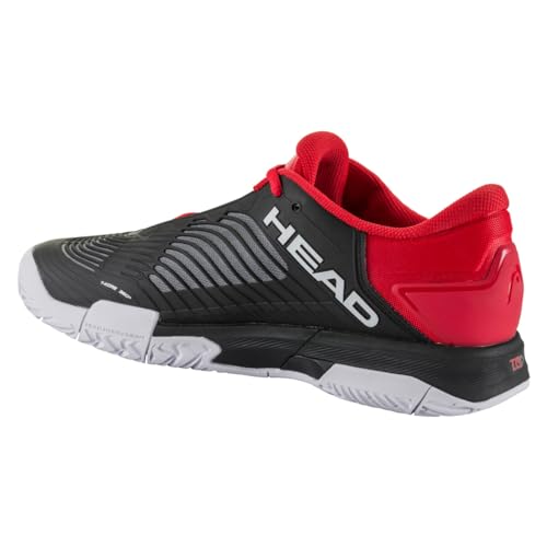 HEAD Herren Revolt Pro 4.5 Clay Men Tennisschuhe, Schwarz/Rot, 42 EU von HEAD