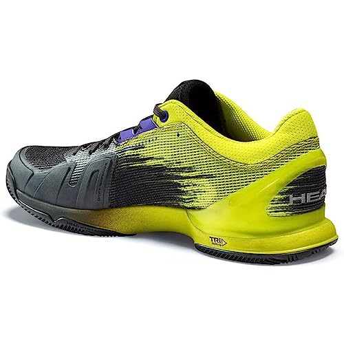 HEAD Herren Sprint Pro 3.0 Clay Men PULI Tennis Shoe, violett/Lime grün, 46.5 EU von HEAD