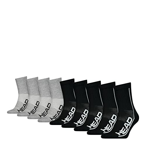 Head Unisex Short Socken, Schwarz/Grau, 39/42 (9er Pack) von HEAD