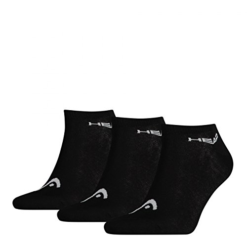 HEAD Unisex Sneaker Sportsocken 9er Pack, Größe:39-42;Farbe:Black (200) von HEAD