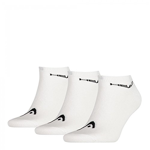 HEAD Unisex Sneaker Sportsocken 9er Pack, Größe:39-42;Farbe:White (300) von HEAD