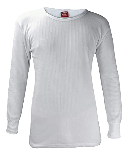 HEAT HOLDERS - Herren Thermo Innenfleece Outdoor Langarm Unterhemd (Medium (38-40" Chest), White) von HEAT HOLDERS