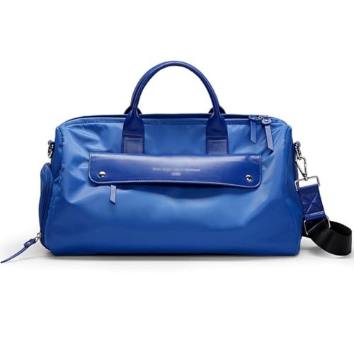 Turnbeutel/Sporttaschen Großvolumige Handgepäck trocken und nass Trennung Fitness Kurzstrecken-Schwimmen Sporttasche Reisetaschen (Color : Blue) von HEBBES