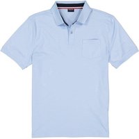 HECHTER PARIS Herren Polo-Shirt blau Baumwoll-Jersey von HECHTER PARIS