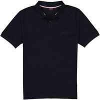 HECHTER PARIS Herren Polo-Shirt blau Baumwoll-Piqué von HECHTER PARIS