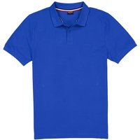 HECHTER PARIS Herren Polo-Shirt blau Baumwoll-Piqué von HECHTER PARIS
