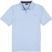 HECHTER PARIS Herren Polo-Shirt blau Baumwoll-Jersey von HECHTER PARIS