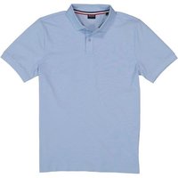 HECHTER PARIS Herren Polo-Shirt blau Baumwoll-Piqué von HECHTER PARIS