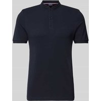 HECHTER PARIS Poloshirt mit Stehkragen in Marine, Größe L von HECHTER PARIS