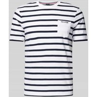 HECHTER PARIS T-Shirt mit Label-Print in Hellblau, Größe L von HECHTER PARIS