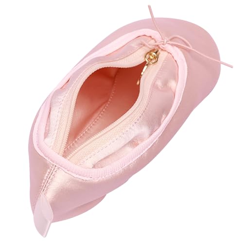 Ballett Make -up -Tasche mit Bowknot für Mädchen Tanz Make -up -Tasche Zipper Ballett Schuhtasche süße Swan Ballet Make -up -Kollektion Kosmetikbeutel Kosmetikbeutel von HEKARBAMILL