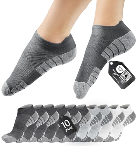 HELDENWERK Sneaker-Socken für Damen & Herren 10 Paar - Kurze Sport-Socken mit atmungsaktiver Baumwolle - Unisex Laufsocken Set von HELDENWERK