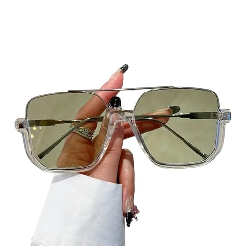 HENGIN Sonnenbrille Mode Sonnenbrille Halbrahmen Uv400 Sonnenschatten Frauen Männer Trendige Sonnenbrillen-C1 von HENGIN