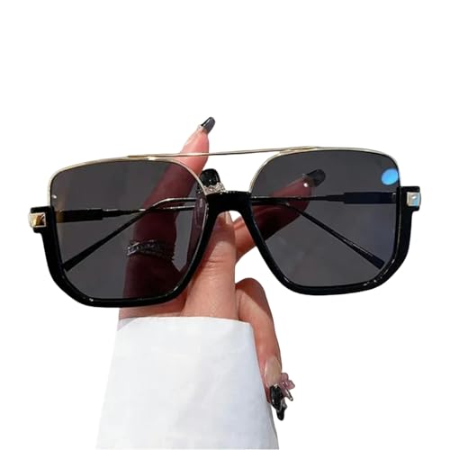 HENGIN Sonnenbrille Mode Sonnenbrille Halbrahmen Uv400 Sonnenschatten Frauen Männer Trendige Sonnenbrillen-C5 von HENGIN