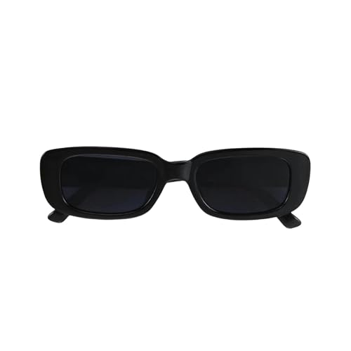 HENGIN Sonnenbrille Sonnenbrille Männer Rechteck Kleine Sonnenbrille Uv400-Schwarz von HENGIN