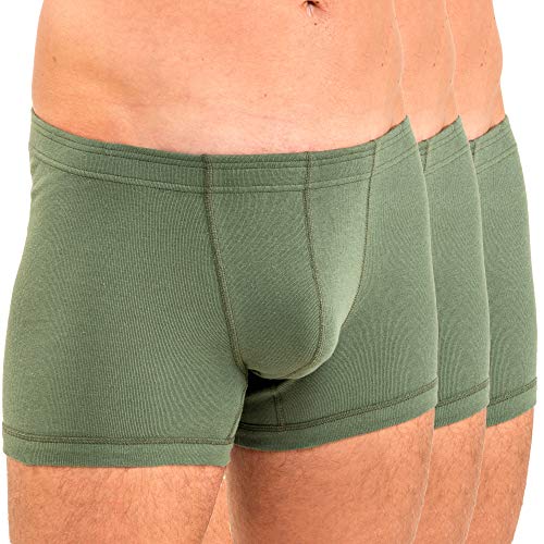 HERMKO 3901 3er Pack Herren Boxershorts Pant aus 100% Bio-Baumwolle, Größe:D 12 = EU 6XL, Farbe:Olive HERMKO 3901 3er Pack Herren Boxershorts Pant aus 100% Bio-Baumwolle, Größe:D 12 = EU 6XL, Farbe:Olive von HERMKO
