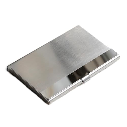 Kartenhülle Aluminium Tragbare Kreditkartenhalter Neue Edelstahl Visitenkarteninhaber Herren Silber Bank Kartenkasten Unisex ICH WÜRDE Kartenhalter Visitenkartenhalter (Color : D-5.8x9.3x0.7cm) von HEXEH