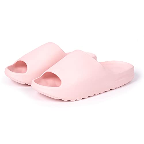 HEYO Damen Badelatschen Duschschuhe Badeschuhe Schwimmbad Pantoletten Badeschlappen Cozy Slides (Rosa, eu_Footwear_Size_System, Adult, Numeric, medium, Numeric_36) von HEYO