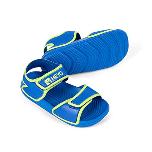 HEYO Sandalen Kinder Sandalen Leichte Kindersandalen Riemchensandalen Klettverschluss (Blau, eu_footwear_size_system, toddler, numeric, medium, numeric_32) von HEYO