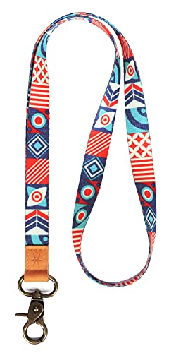 HEZEN Coole Lanyards, Halsband-Schlüsselanhänger, Hals-Lanyards für Schlüssel, Brieftaschen und Ausweishalter (Design J) von HEZEN