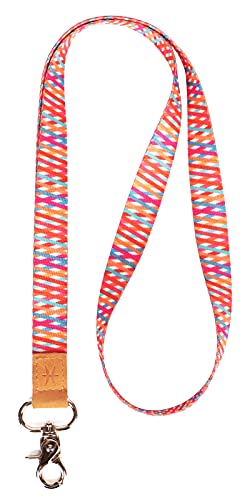 HEZEN Coole Lanyards, Halsband-Schlüsselanhänger, Hals-Lanyards für Schlüssel, Brieftaschen und Ausweishalter (Streifen bla) von HEZEN