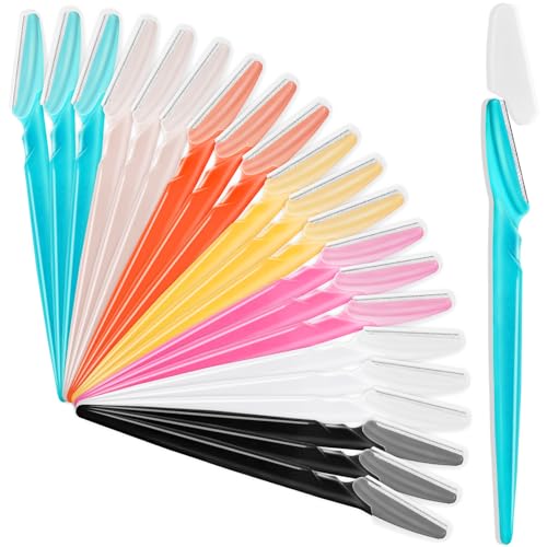 HFATMOS Augenbrauenrasierer, Gesichtsrasierer, Mehrzweck, Peeling-Dermaplaning-Werkzeuge, Augenbrauen-Trimmer, Rasierer mit Sicherheitsabdeckung, Gesichtshaarentfernung für Damen und Herren, HFATMOS Augenbrauenrasierer, Gesichtsrasierer, Mehrzweck, Peeling-Dermaplaning-Werkzeuge, Augenbrauen-Trimmer, Rasierer mit Sicherheitsabdeckung, Gesichtshaarentfernung für Damen und Herren, von HFATMOS