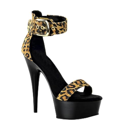 HFIRHfgj Damen Stiletto High Platform Heel Peep Toe Sandalen mit Knöchelriemen Hochzeitskleid 15 cm Absätze,Gelb,37 EU HFIRHfgj Damen Stiletto High Platform Heel Peep Toe Sandalen mit Knöchelriemen Hochzeitskleid 15 cm Absätze,Gelb,37 EU von HFIRHfgj