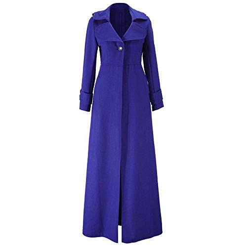 HHMY Trench Mantel Knöchellang - Trenchcoat Tailliert Übergangsjacke Parka Lang Revers Coat Kunstwolle Outwear Winter Mantel Aus Baumwoll-Mix, Modern Elegant Business HHMY Trench Mantel Knöchellang - Trenchcoat Tailliert Übergangsjacke Parka Lang Revers Coat Kunstwolle Outwear Winter Mantel Aus Baumwoll-Mix, Modern Elegant Business von HHMY