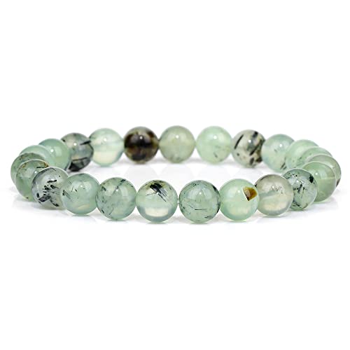 Handgefertigtes Steinperlen-Armband for Herren, Yoga, grünes Perlenarmband for Damen und Herren (Size : 19CM, Color : 12) von HIFFEY