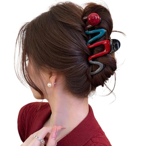 Große Haarklammer, sicherer Pferdeschwanz-Halter, rutschfestes Design für langes Haar, für Hochzeiten und tägliches Styling Große Haarklammer, sicherer Pferdeschwanz-Halter, rutschfestes Design für langes Haar, für Hochzeiten und tägliches Styling von HINAYOSAN