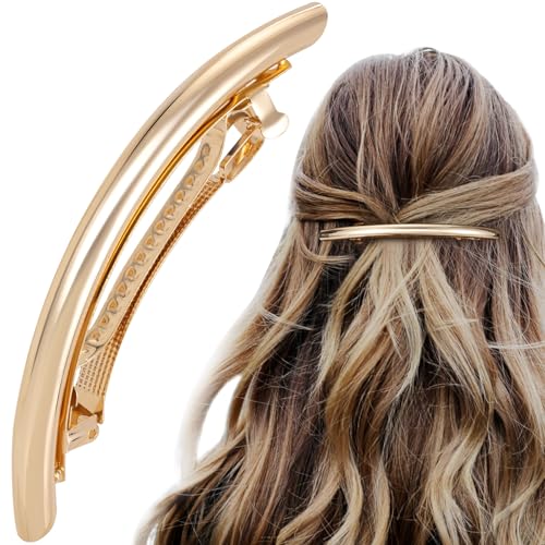 HINZIC Haarspange aus Metall, groß, 11,4 cm, Vintage, französische Hochzeit, Abschlussball, Valentinstag, formelle Haar-Accessoires für Frauen, langes dickes Haar HINZIC Haarspange aus Metall, groß, 11,4 cm, Vintage, französische Hochzeit, Abschlussball, Valentinstag, formelle Haar-Accessoires für Frauen, langes dickes Haar von HINZIC