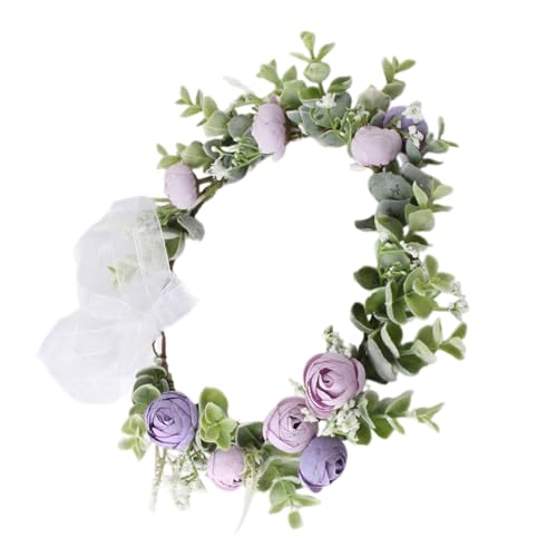 Braut-Stirnbänder mit Blumenmuster, Blumengirlanden, Haarkranz, Brautblume für Hochzeit, Blumenstirnbänder für Damen von HIOPOIUYT