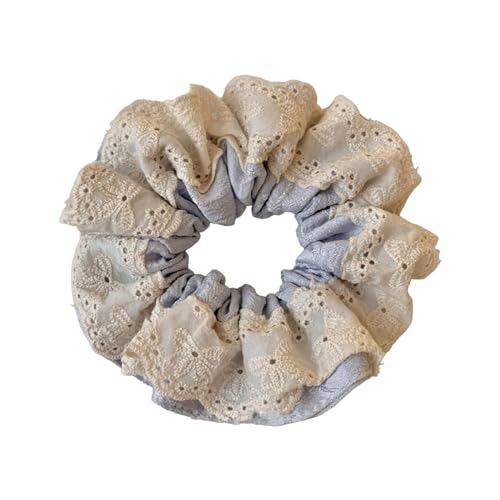 Damen Spitze Scrunchies Spitze verziert Große Elastische Haargummis Für Dickes Und Glattes Haar Elastisches Haargummi von HIOPOIUYT