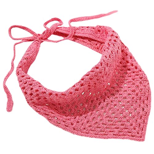 Damen-Turban, gehäkeltes Stirnband, einfarbig, Kopfbedeckung, gestricktes Haarband für Mädchen, Urlaub, Foto, Damenturban, Baumwoll-Kopftuch von HIOPOIUYT