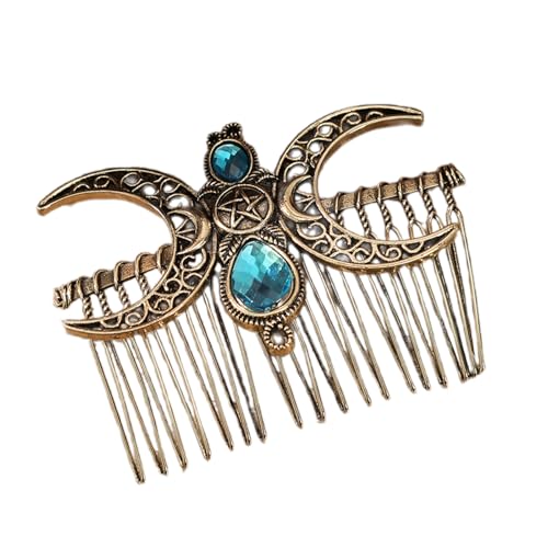 Edelsteine besetztes Haar Kamm Doppel Crescents Haarkamm Doppel Crescents Haarzubehör Für Tägliche Eleganzen Edelsteine besetztes Haar Kamm Doppel Crescents Haarkamm Doppel Crescents Haarzubehör Für Tägliche Eleganzen von HIOPOIUYT