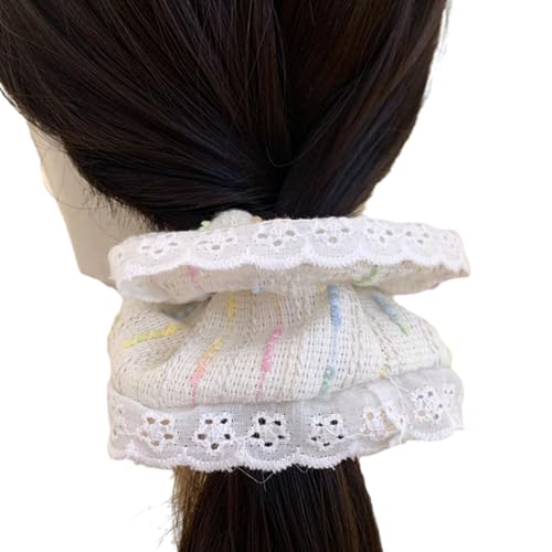 Elastische Haargummis für Mädchen, mit Spitzenbesatz, elastische Haarseile, tägliches Tragen, Haar-Accessoires für Teenager, Mädchen, Haargummis für Mädchen, Haarseil für Zöpfe, Pferdeschwanz, von HIOPOIUYT