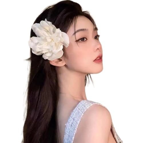 Elegances Haarnadel mit Pfingstrosen, chinesische Pfingstrose, Entenschnabel-Haarspange für Mädchen, Frühlingspferdeschwanz, Styling-Tiaras, Haarnadel für Damen, Haarnadel, Festival, Haarnadel für von HIOPOIUYT