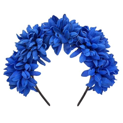 Elegante Stirnbänder mit weichem Stoff Blume Kopfschmuck Mädchen Blume Haarbänder Haarschmuck für Hochzeit, Party, Cosplay, Hochzeitszubehör von HIOPOIUYT