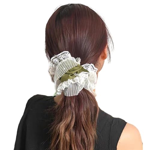 Elegantes Spitzen-Haargummi für Damen, Dutt, Haargummis, weibliche Kopfbedeckung, Teenager, Mädchen, Haarstyling-Werkzeug, elastisches Haarband für Mädchen von HIOPOIUYT