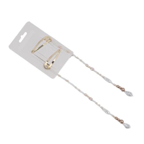 HIOPOIUYT 1 Paar modische Haarspangen mit Schleife, einfache Haarspange, Metallperlen, elegante Haar-Accessoires für Damen HIOPOIUYT 1 Paar modische Haarspangen mit Schleife, einfache Haarspange, Metallperlen, elegante Haar-Accessoires für Damen von HIOPOIUYT