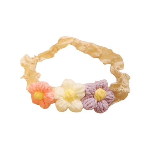 HIOPOIUYT Baby-Stirnband, elastisches Stirnband mit Blumen-Oranament, modisches kleines Mädchen-Stirnband, Spitzendetails, Kopfbedeckung für Mädchen HIOPOIUYT Baby-Stirnband, elastisches Stirnband mit Blumen-Oranament, modisches kleines Mädchen-Stirnband, Spitzendetails, Kopfbedeckung für Mädchen von HIOPOIUYT