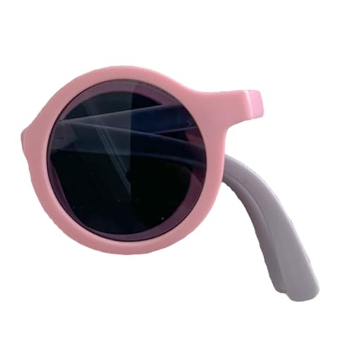 HIOPOIUYT Faltbare Sonnenbrille mit Aufbewahrung, tragbar und UV-beständig, leicht, für Kinder, stilvolle Brillen für Tage, Farbe 1 von HIOPOIUYT